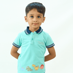 DINO FRIENDS EVOLUTION POLO TSHIRT