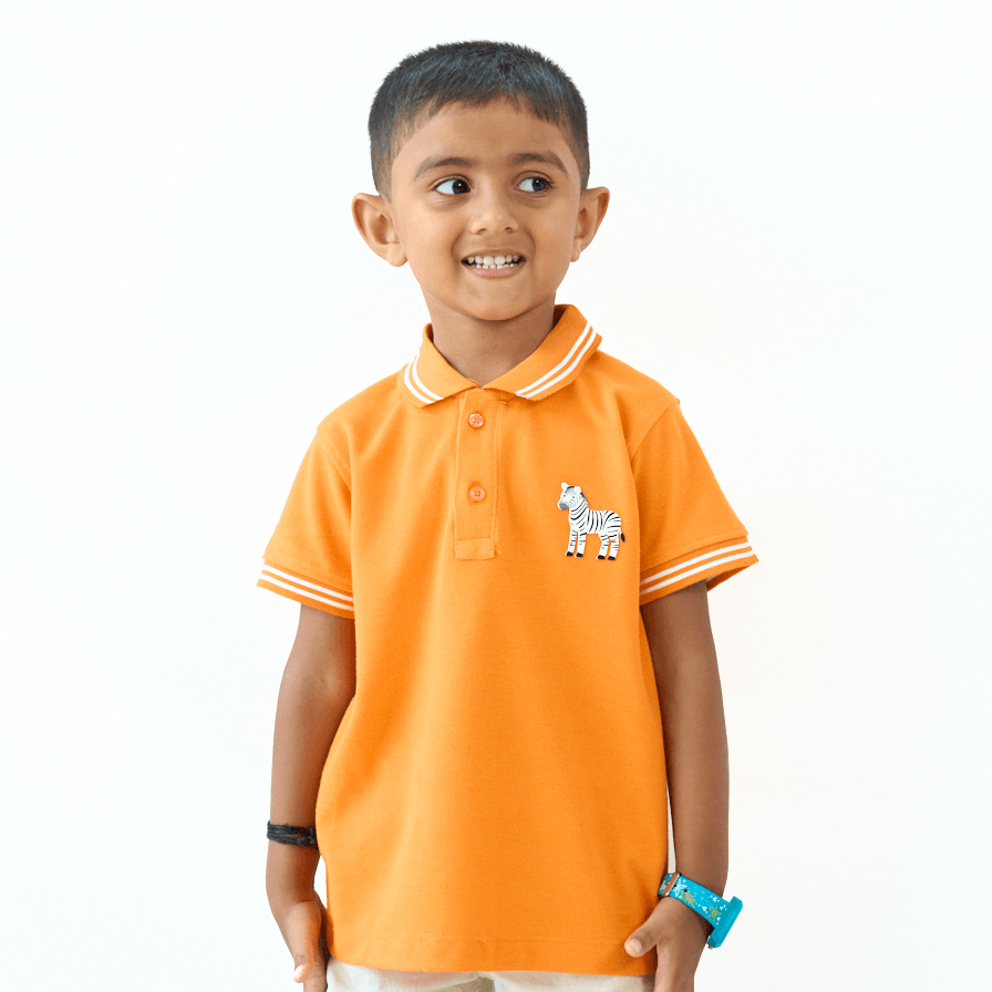 ZIPPY ZEBRA POLO TSHIRT