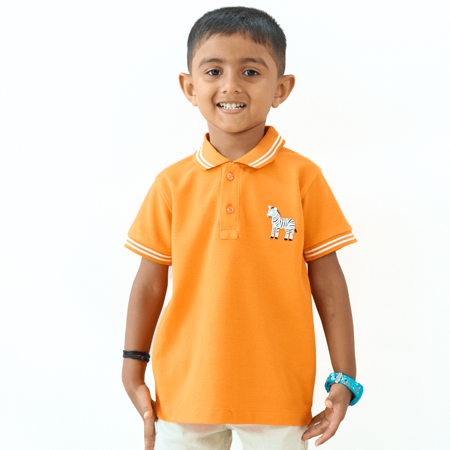 ZIPPY ZEBRA POLO TSHIRT