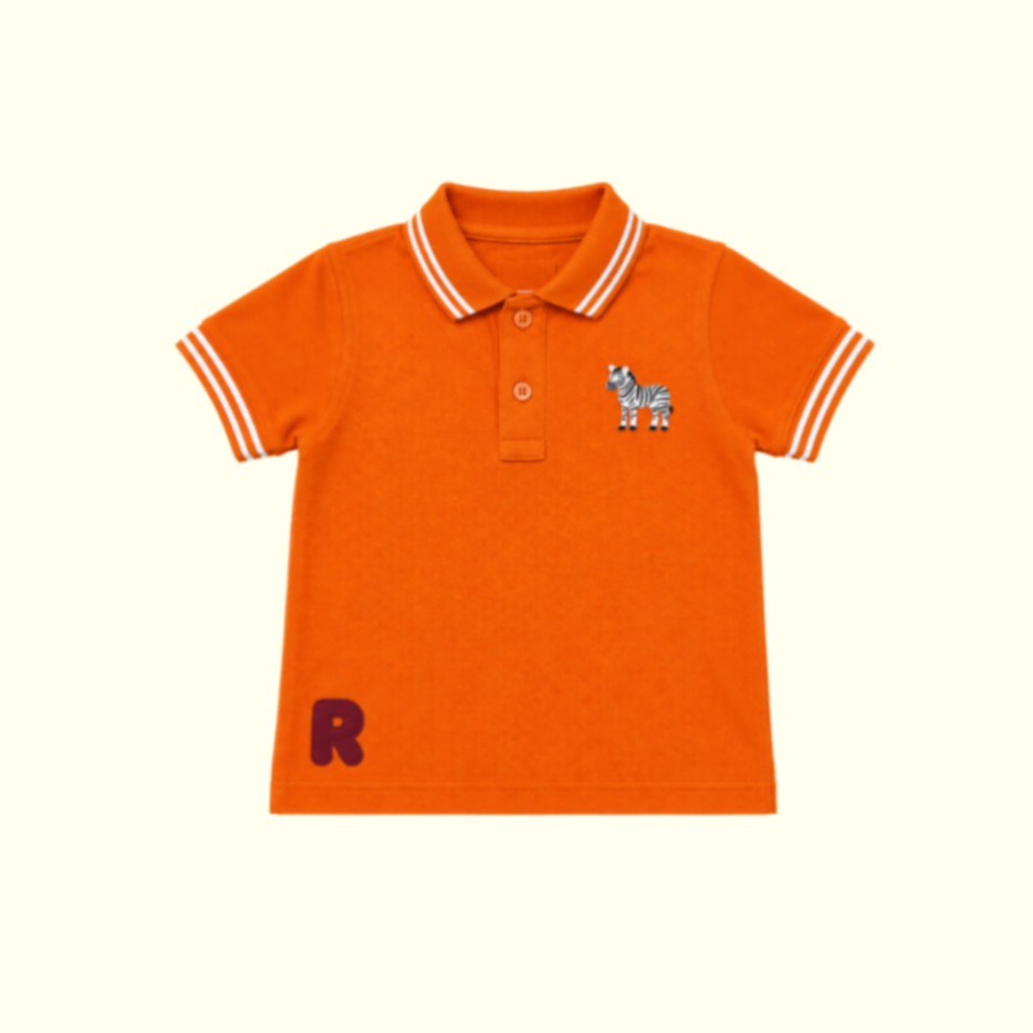 ZIPPY ZEBRA POLO TSHIRT